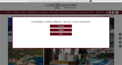 Desktop Screenshot of luxe-magazine.com