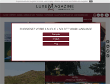 Tablet Screenshot of luxe-magazine.com